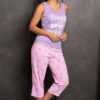 LA0009 Pijama Mujer Manga Sisa Capri - Imagen 4