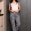 LA0010 Pijama Mujer Manga Sisa Pantalon - Imagen 2